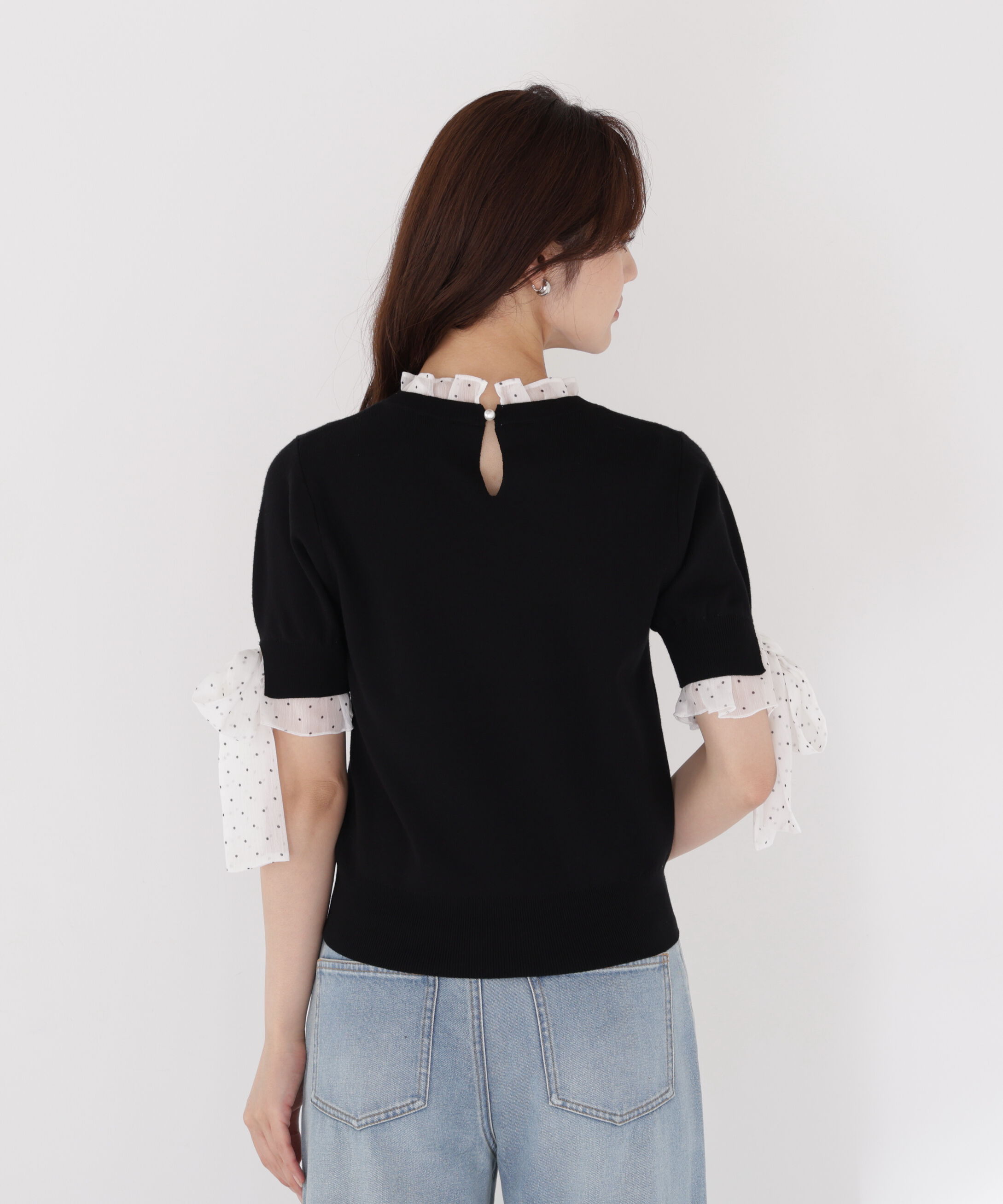 PROPORTION BODY DRESSING「リボンドッキングニット」|ニット・セーター|