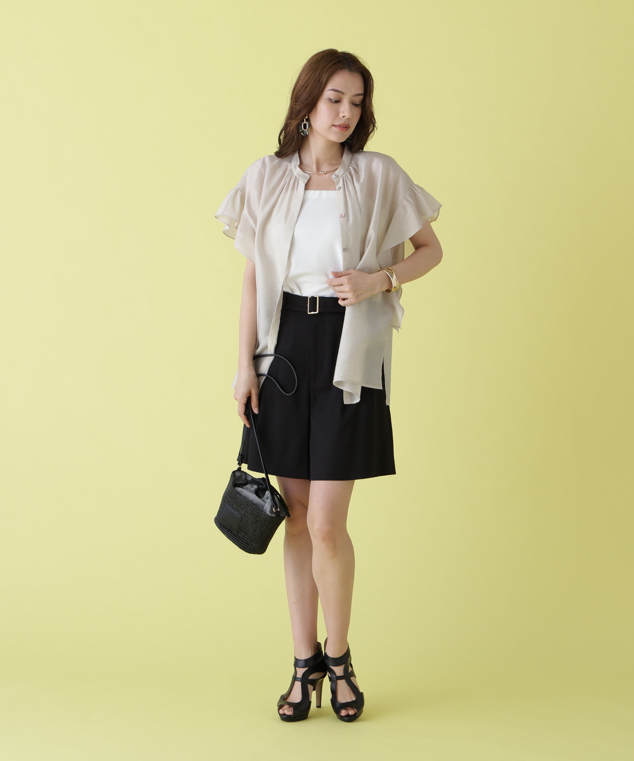  「ラッフルスリーブブラウス」|シャツ・ブラウス|