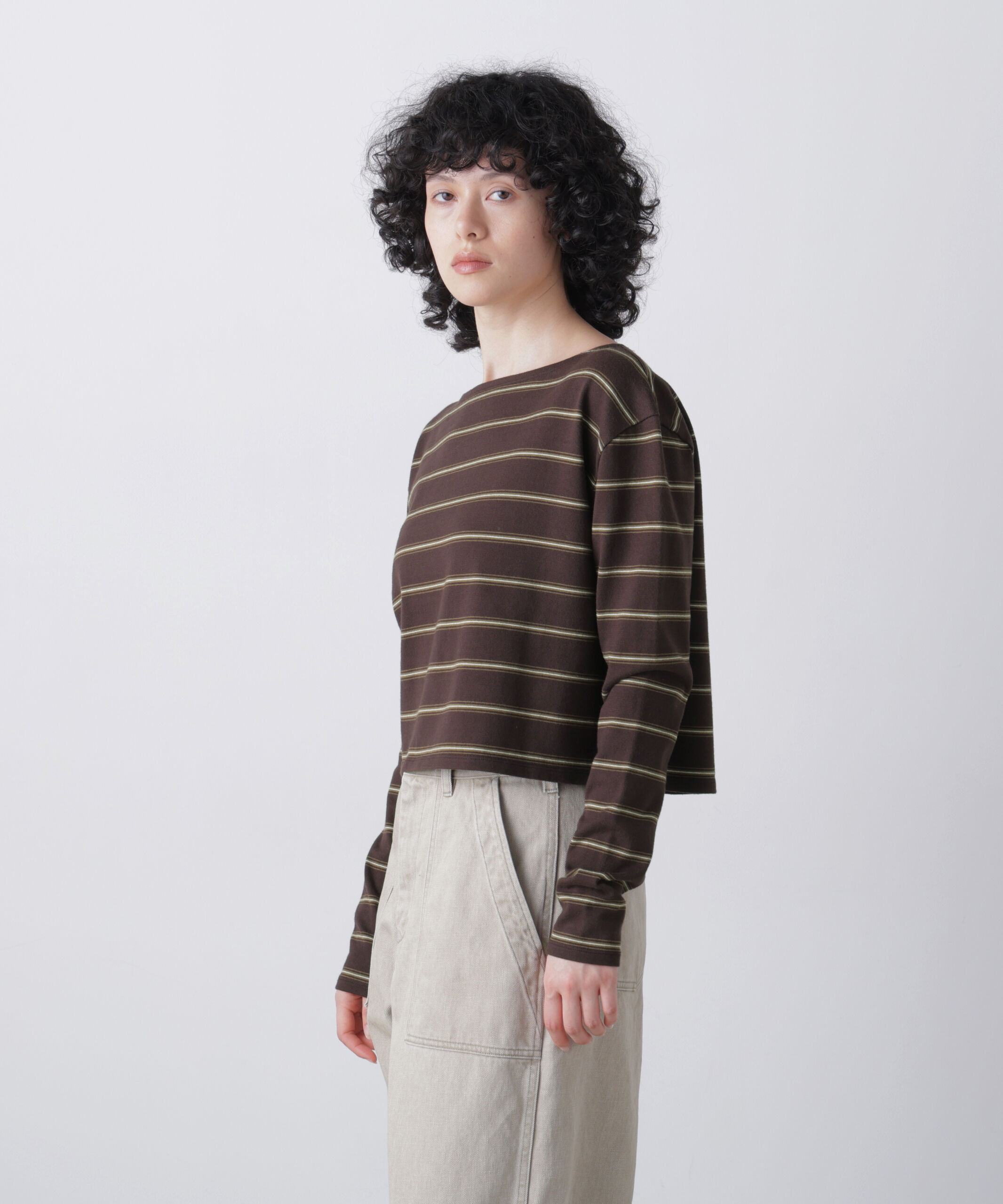 YLEVE 「YLEVE / HEAVYWEIGHT SOFT JERSEY BORDER LONG-SLEEVE T」|Tシャツ・カットソー|