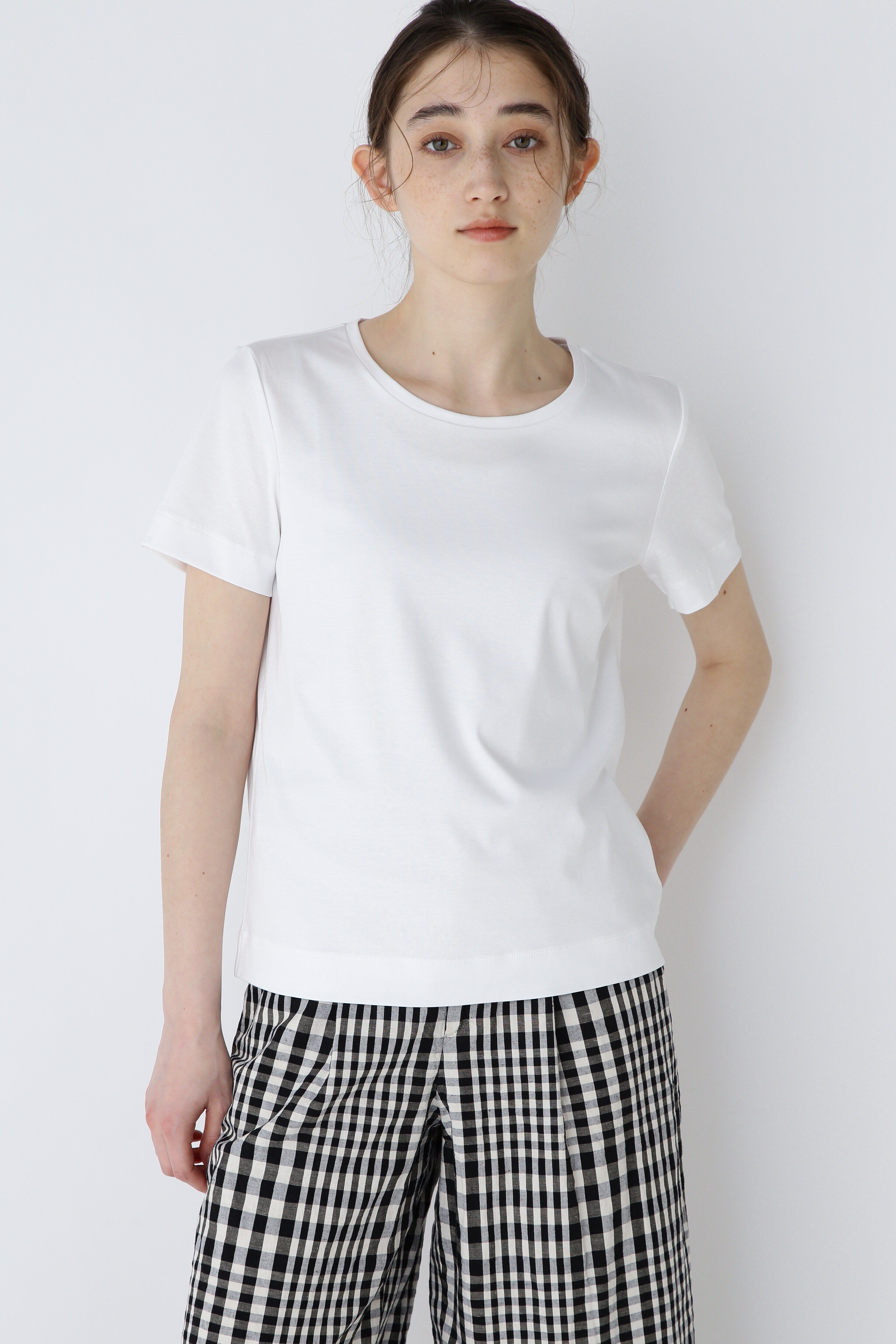  「オーガニックコットンスムース半袖Ｔシャツ」|Tシャツ・カットソー|ホワイト