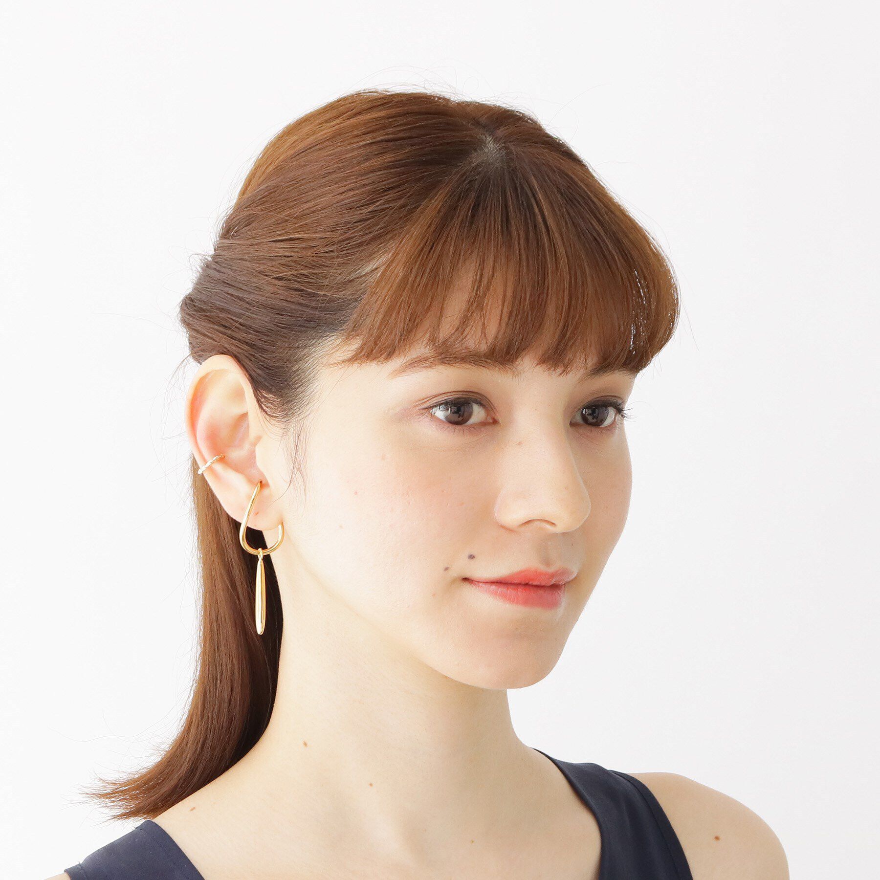 COCOSHNIK「シルバー ラップイヤーカフ（右耳用） GP」|イヤーカフ|