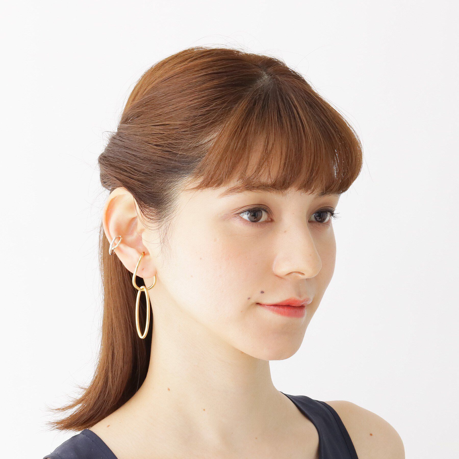 COCOSHNIK「シルバー ラップイヤーカフ（右耳用） GP」|イヤーカフ|