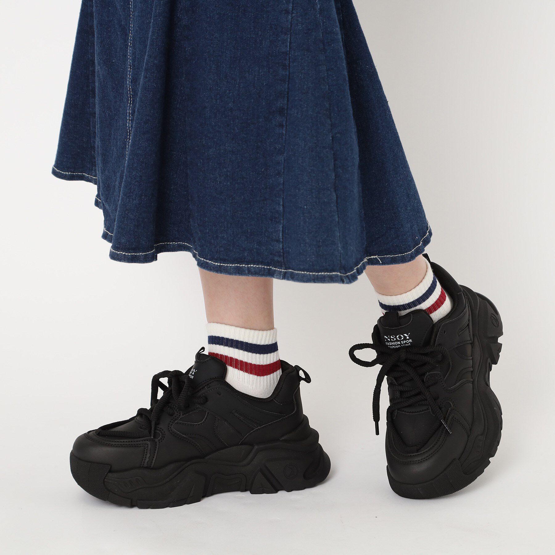 csT&P「厚底ダットスニーカー」|スニーカー|