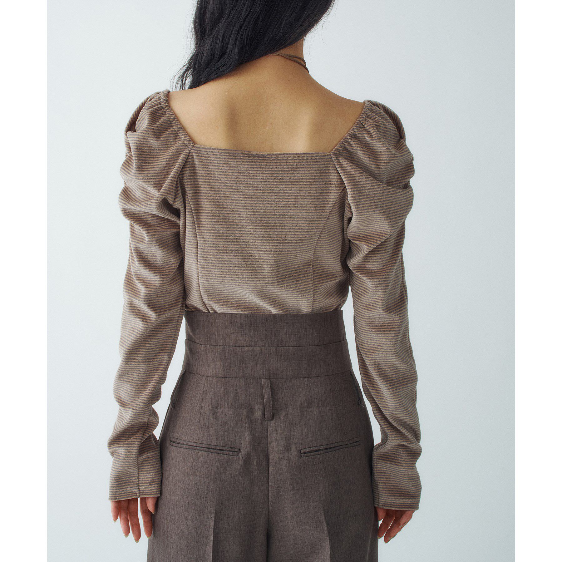 CODE A「velour square puff top」|Tシャツ・カットソー|