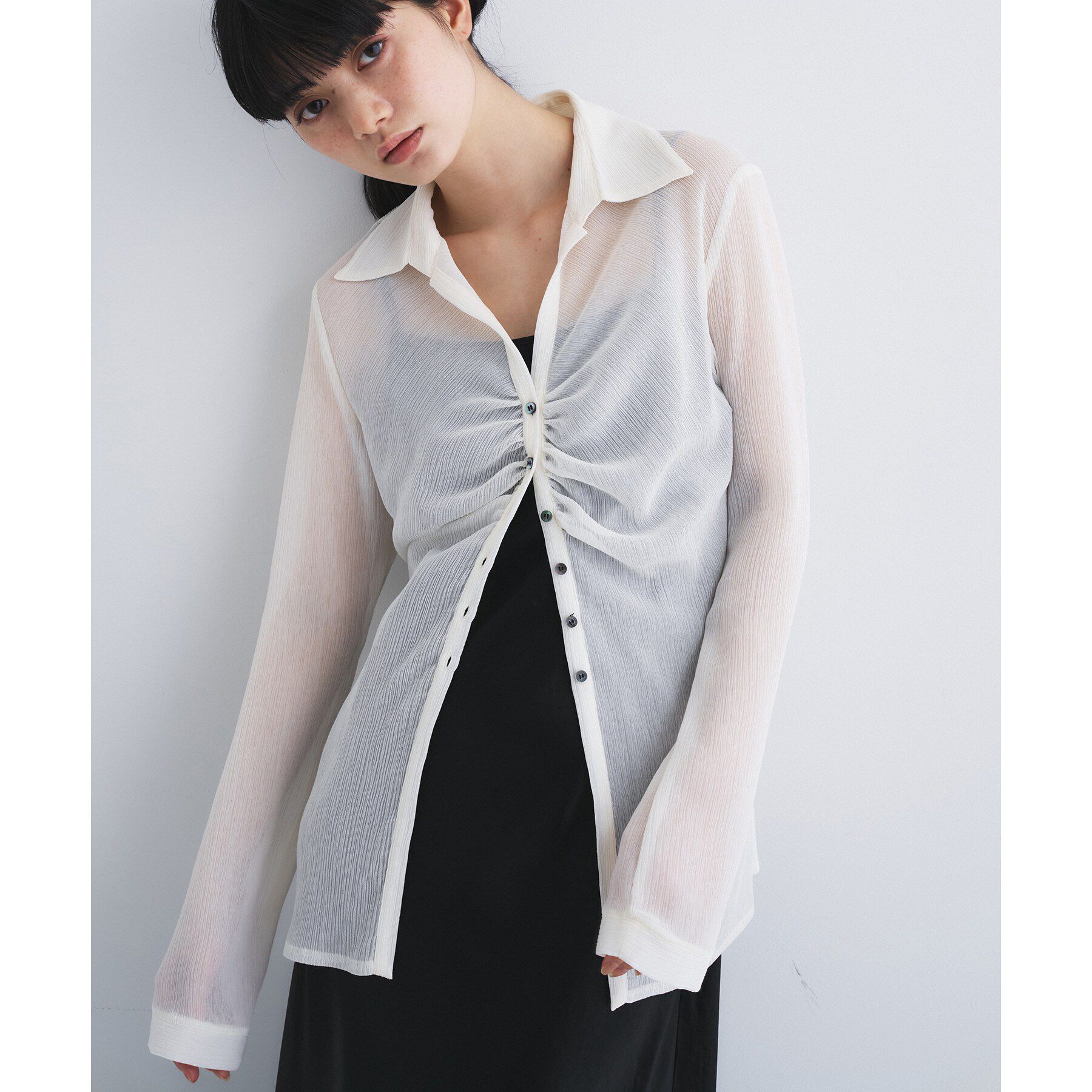 CODE A「thin gather shirts」|シャツ・ブラウス|