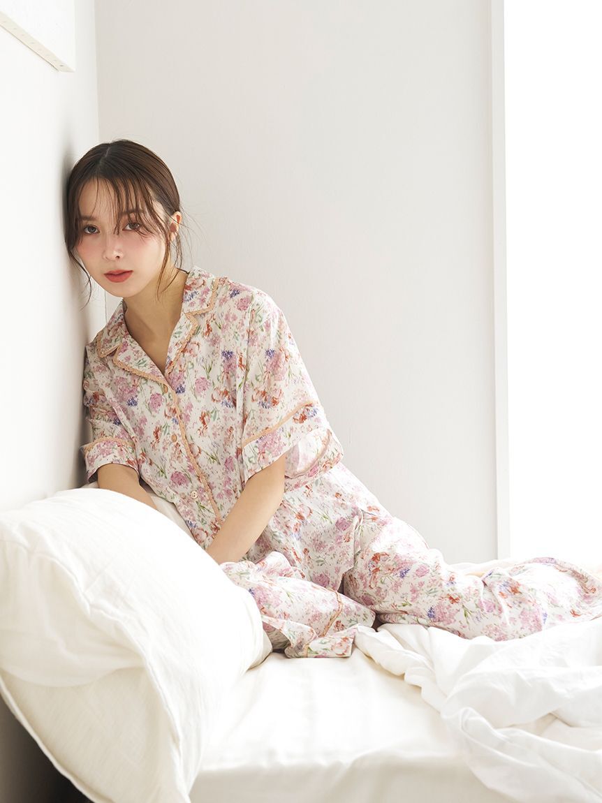 SNIDEL HOME「【HealingLight】開襟シャツ」|ルームウェア|