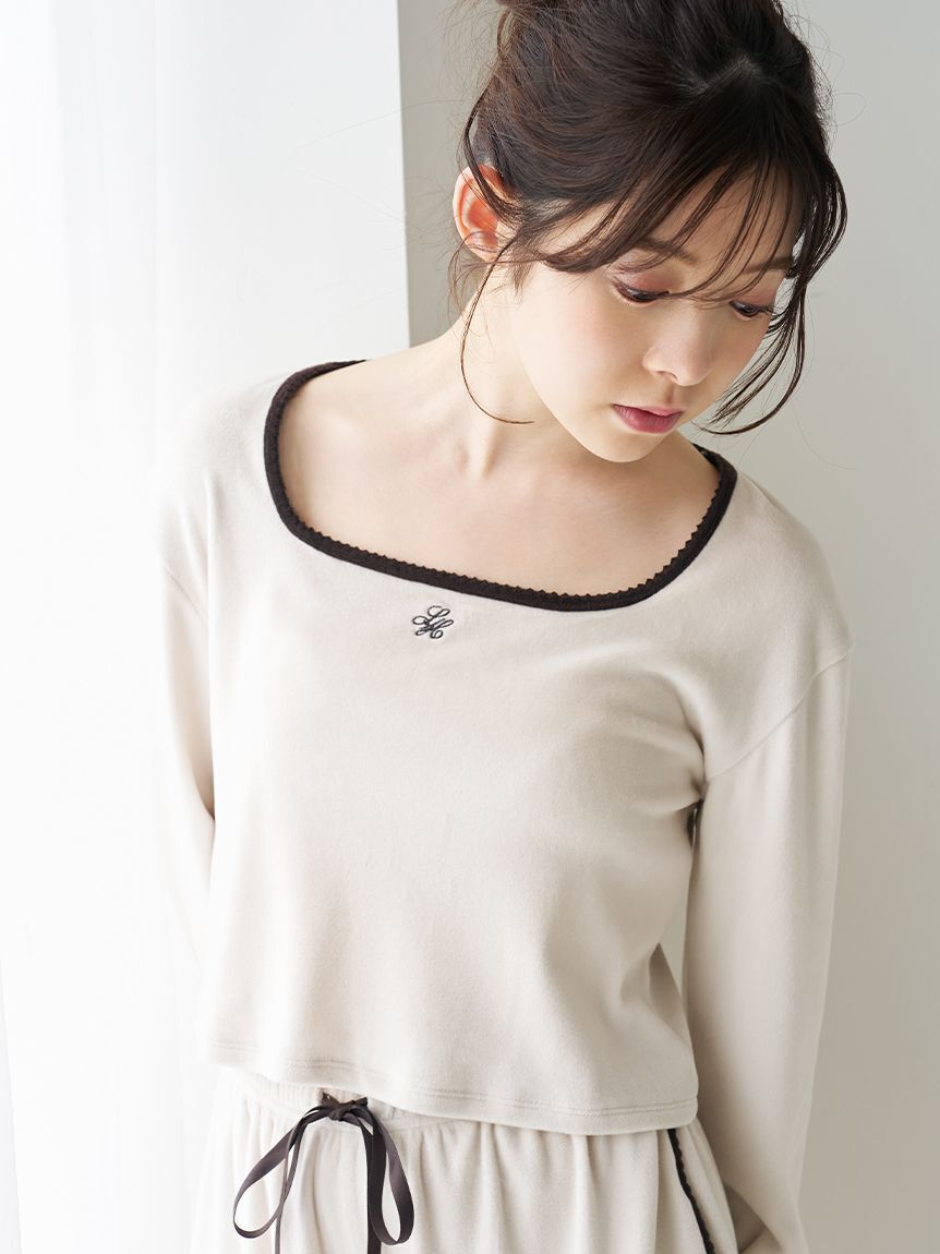 SNIDEL HOME「【イフミック(R)】シルキーフリースセットアップ」|ルームウェア|