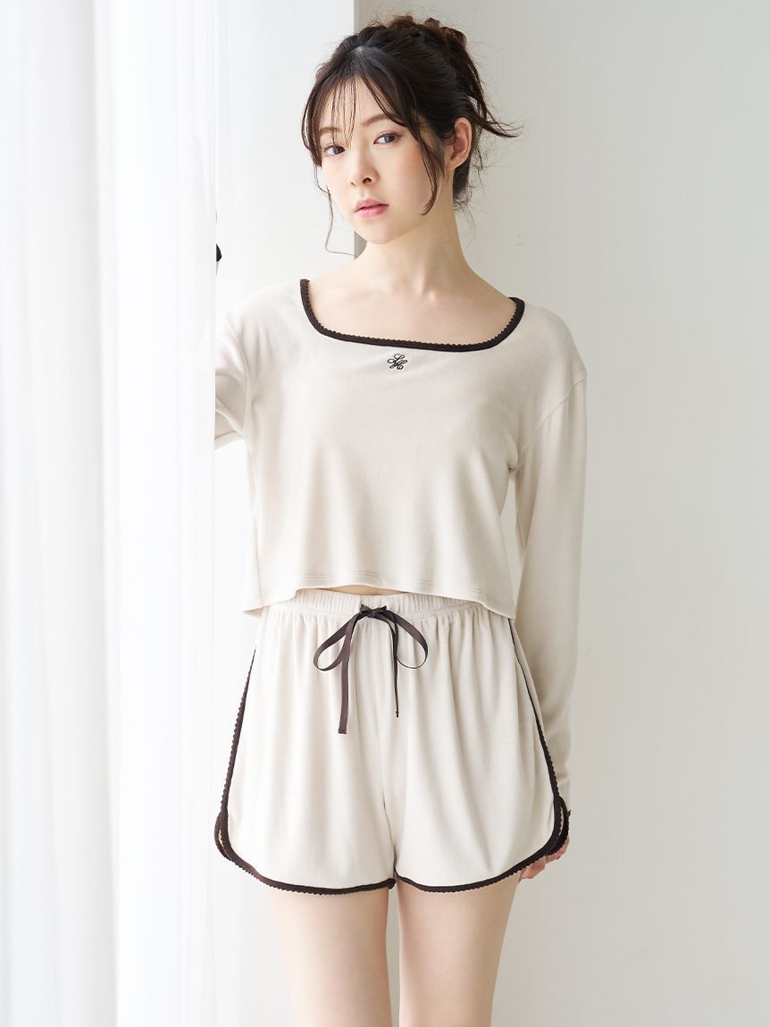 SNIDEL HOME「【イフミック(R)】シルキーフリースセットアップ」|ルームウェア|