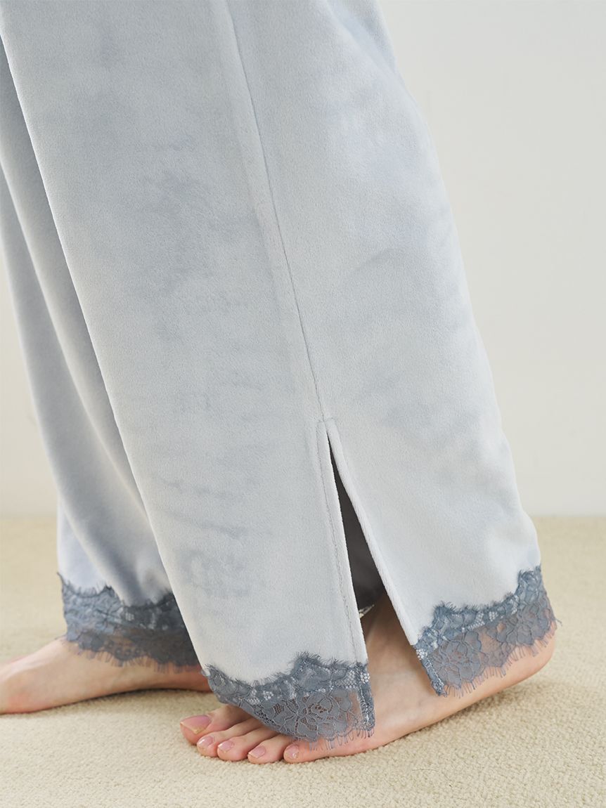 SNIDEL HOME「【イフミック(R)】シルキーフリースロングパンツ」|ルームウェア|