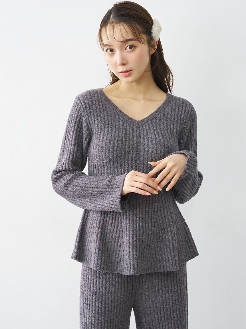 SNIDEL HOME「【イフミック(R)】ペプラムセットアップ」|ルームウェア|