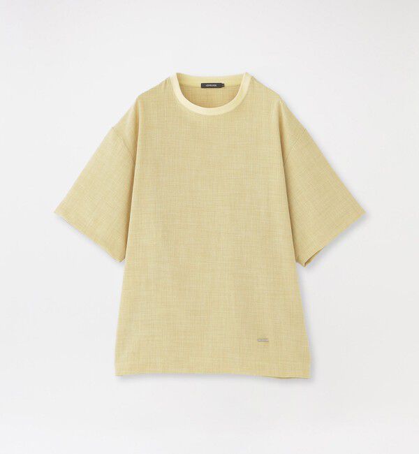  「【Safari Lounge別注】リネンライクオーバーTシャツ」|Tシャツ・カットソー|イエロー3