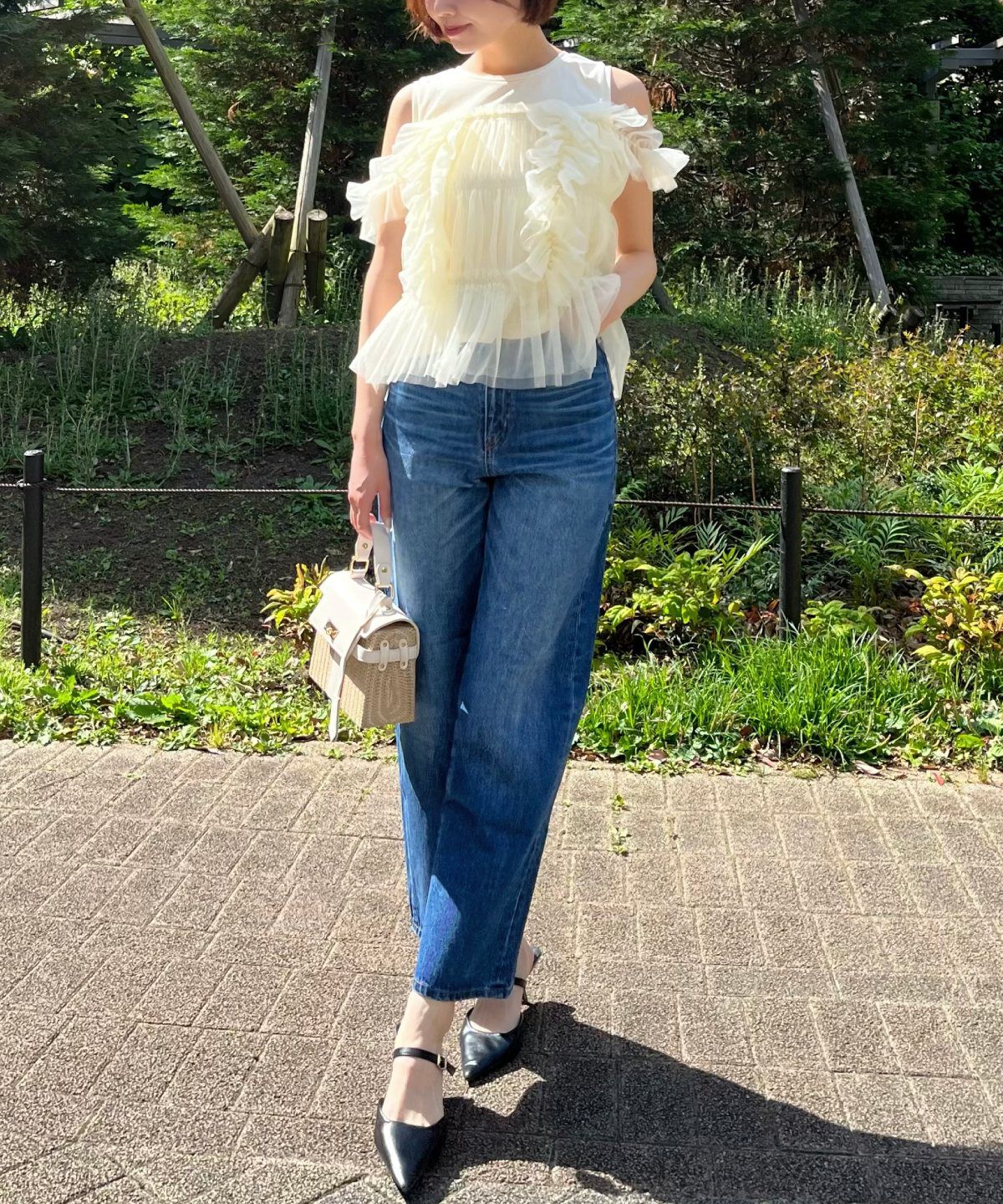 アンドクチュール「デニムバギーパンツ」|その他|
