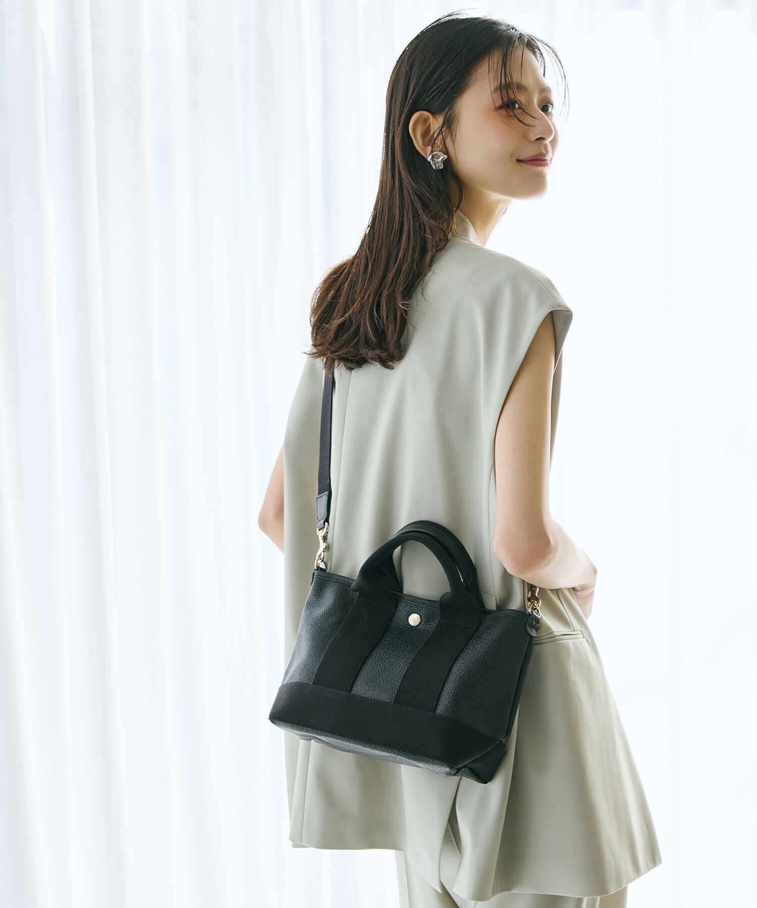 TOPKAPI BREATH「【Breath TOPKAPI】SCOTCH GRAIN スコッチグレイン ショルダー付き ミニ トートバッグ SS」|ショルダー・メッセンジャー|