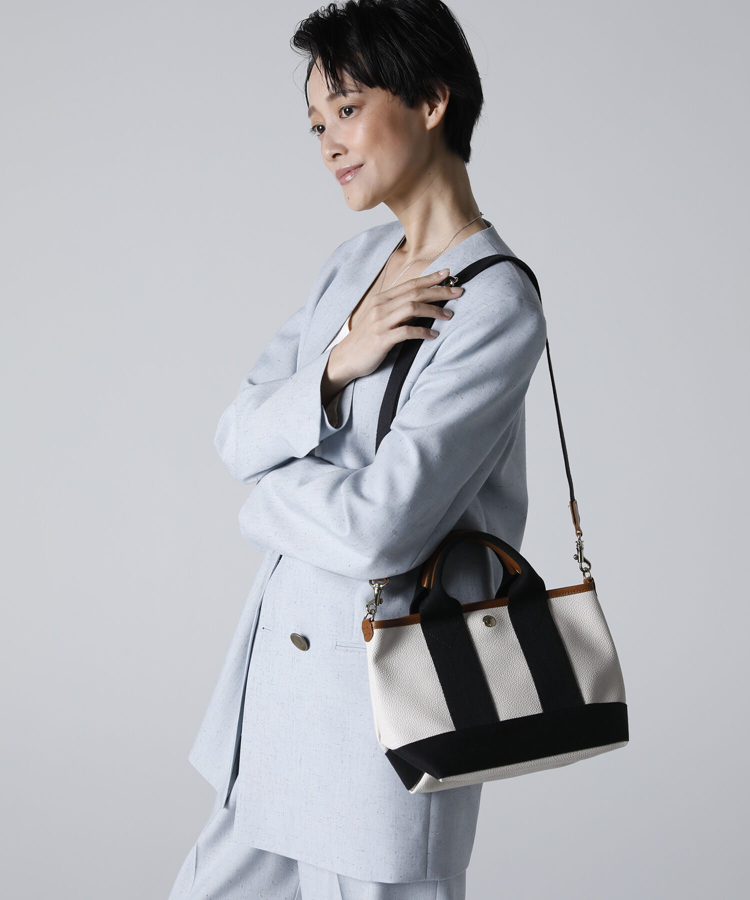 TOPKAPI BREATH「【Breath TOPKAPI】SCOTCH GRAIN スコッチグレイン ショルダー付き ミニ トートバッグ SS」|ショルダー・メッセンジャー|