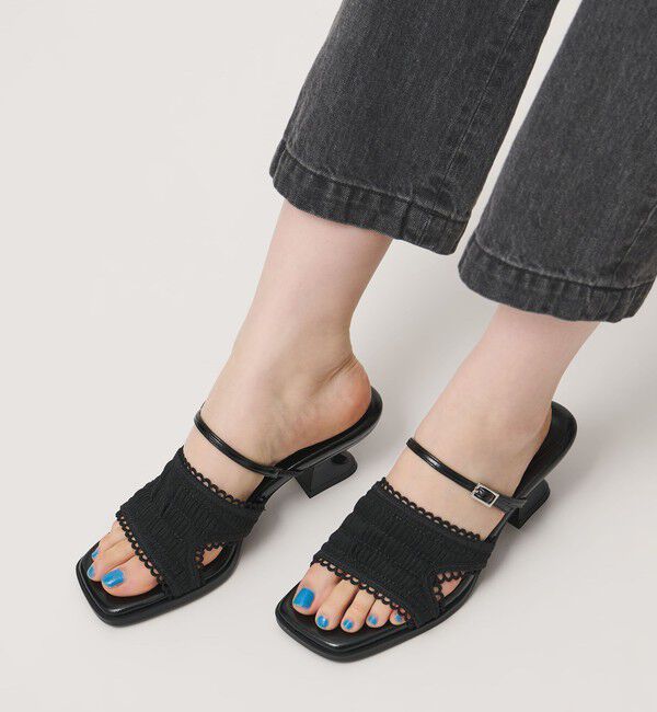 SY UNITED ARROWS「＜SY＞シースルーギャザー サンダル50&uarr;」|サンダル|