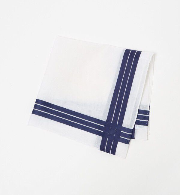 UNITED ARROWS「＜SIMONNOT GODARD＞ADELIE 2カラー /ポケットチーフ」|ハンカチ|WHITE