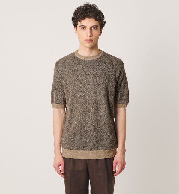 UNITED ARROWS「＜SOVEREIGN＞ハニカム ニットTシャツ」|Tシャツ・カットソー|