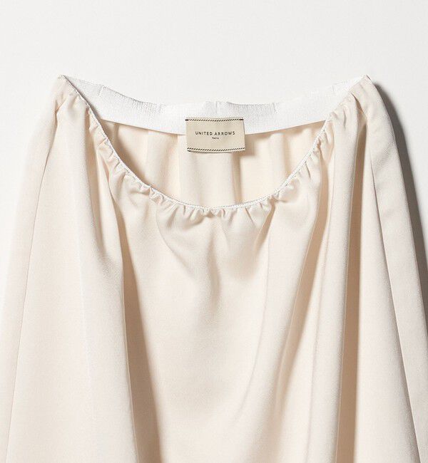 UNITED ARROWS「スカーフ付き サテン レース コンビ スカート」|スカート|