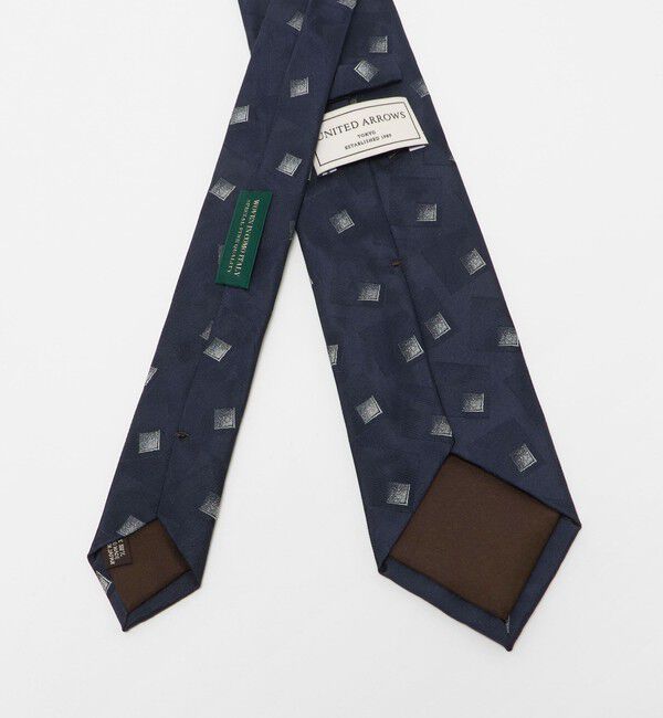UNITED ARROWS「スクエア ジャガード ネクタイ」|ネクタイ・蝶ネクタイ|