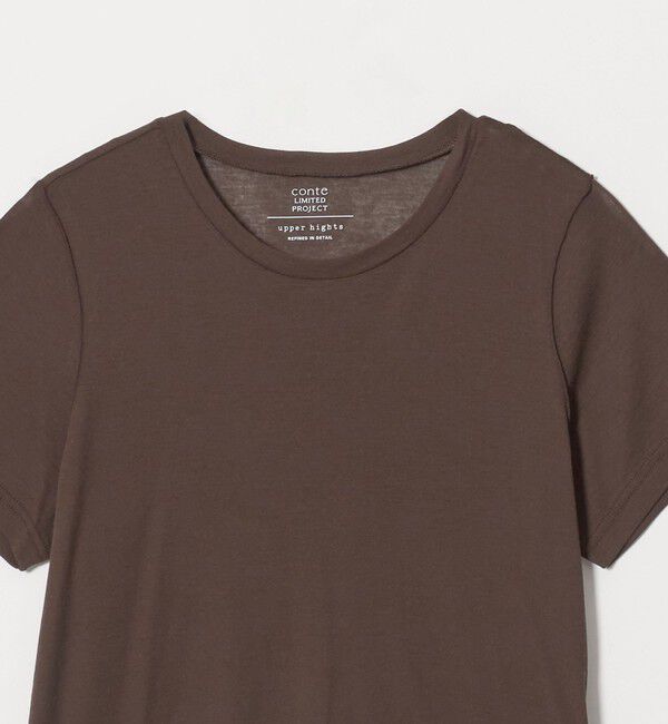 conte「＜upper hights &times; conte＞ シアー クルーネックTシャツ」|Tシャツ・カットソー|