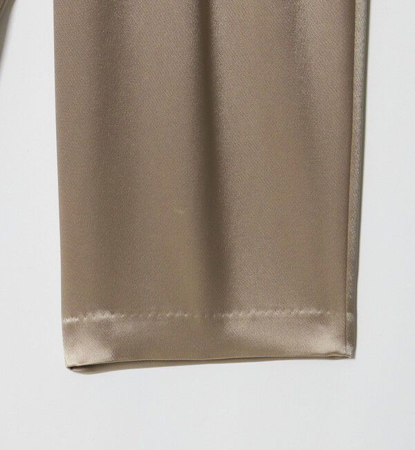 UNITED ARROWS「サテン ギャザー テーパード ワイドパンツ」|その他|