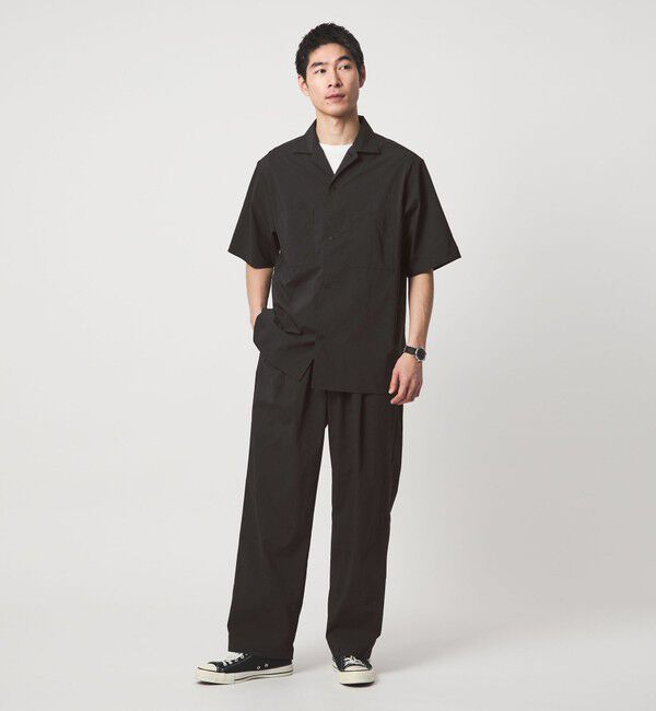 UNITED ARROWS green label relaxing「WONDER CLOTH オープンカラー 3ポケット 半袖シャツ -ストレッチ・接触冷感・吸水速乾-」|シャツ・ブラウス|