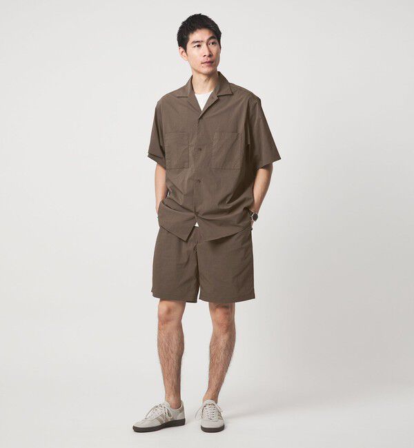 UNITED ARROWS green label relaxing「WONDER CLOTH オープンカラー 3ポケット 半袖シャツ -ストレッチ・接触冷感・吸水速乾-」|シャツ・ブラウス|