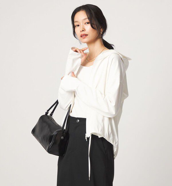 UNITED ARROWS green label relaxing「【WEB限定】＜at ease＞ドロスト カットソー パーカー  UVカット 接触冷感 遮熱」|パーカー|