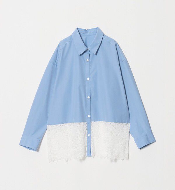 UNITED ARROWS green label relaxing「レース ドッキング シャツ」|シャツ・ブラウス|