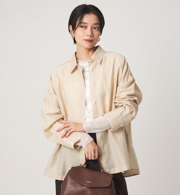 UNITED ARROWS green label relaxing「ソデ チュール プルオーバー カットソー」|Tシャツ・カットソー|