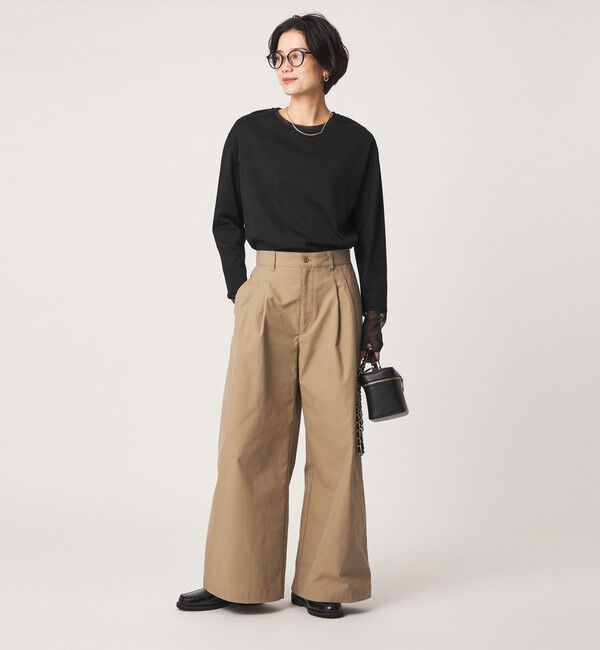 UNITED ARROWS green label relaxing「ソデ チュール プルオーバー カットソー」|Tシャツ・カットソー|