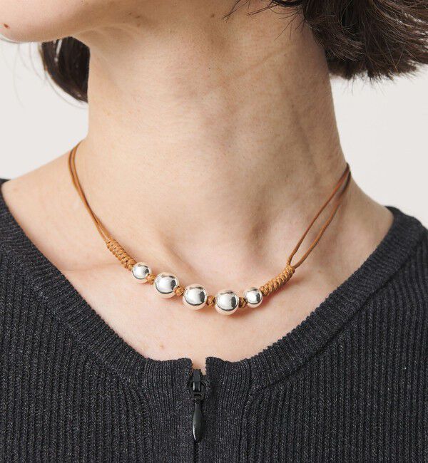 BEAUTY&YOUTH UNITED ARROWS「＜ERICKA NICOLAS BEGAY＞SHINY 5ボール ショートネックレス」|ネックレス|MD.BROWN