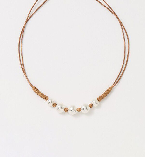 BEAUTY&YOUTH UNITED ARROWS「＜ERICKA NICOLAS BEGAY＞SHINY 5ボール ショートネックレス」|ネックレス|
