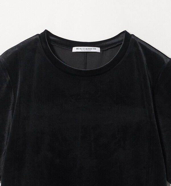 BEAUTY&YOUTH UNITED ARROWS「ベロア コンパクト ショートスリーブTシャツ」|Tシャツ・カットソー|