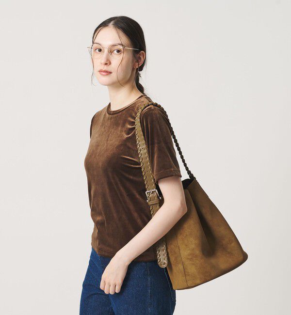 BEAUTY&YOUTH UNITED ARROWS「ベロア コンパクト ショートスリーブTシャツ」|Tシャツ・カットソー|