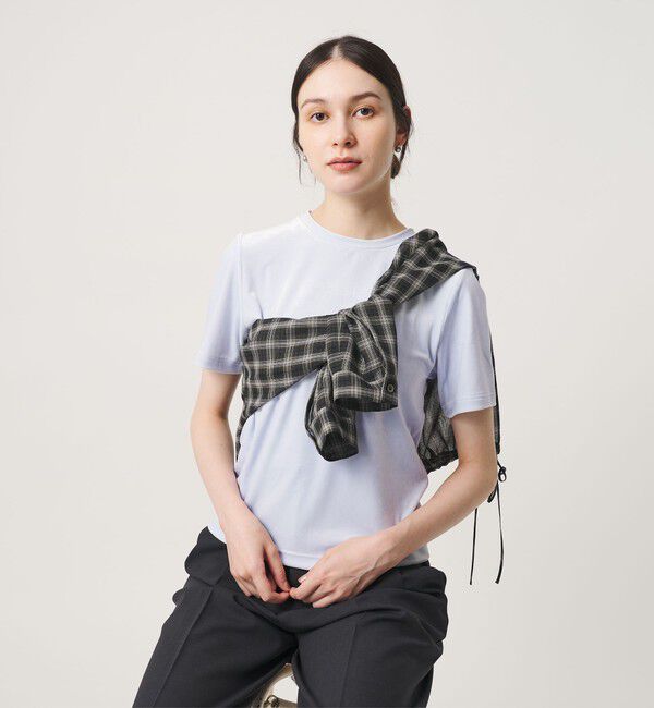 BEAUTY&YOUTH UNITED ARROWS「ベロア コンパクト ショートスリーブTシャツ」|Tシャツ・カットソー|