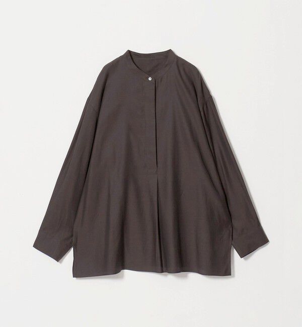 BEAUTY&YOUTH UNITED ARROWS「キュプラコットン スキッパー ブラウス」|シャツ・ブラウス|DK.BROWN