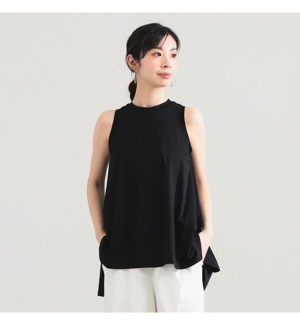 Demi-Luxe BEAMS 「COG THE BIGSMOKE / HIBA バックフレアートップス」|Tシャツ・カットソー|BLACK