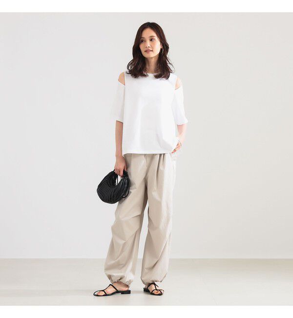 Demi-Luxe BEAMS 「ドロスト タフタ パンツ」|チノ|