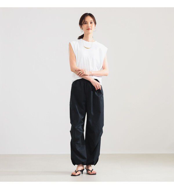 Demi-Luxe BEAMS 「ドロスト タフタ パンツ」|チノ|