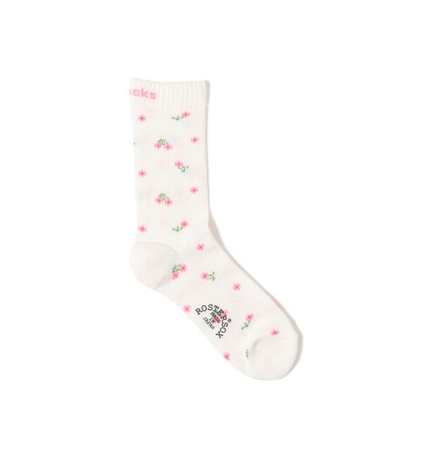 BEAMSBOY「【別注】ROSTER SOX / フラワー サーマル」|ソックス|PINK