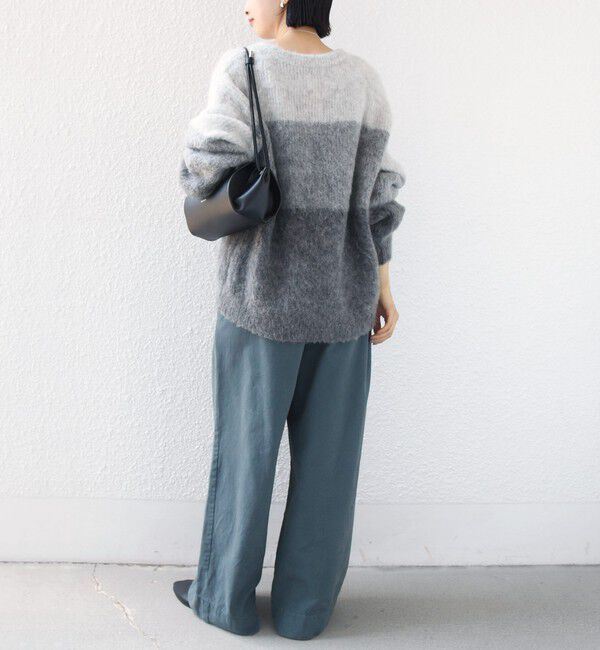 SHIPS for women「【WEB限定】〈手洗い可能〉モヘヤ混 グラデーション ニット プルオーバー」|ニット・セーター|