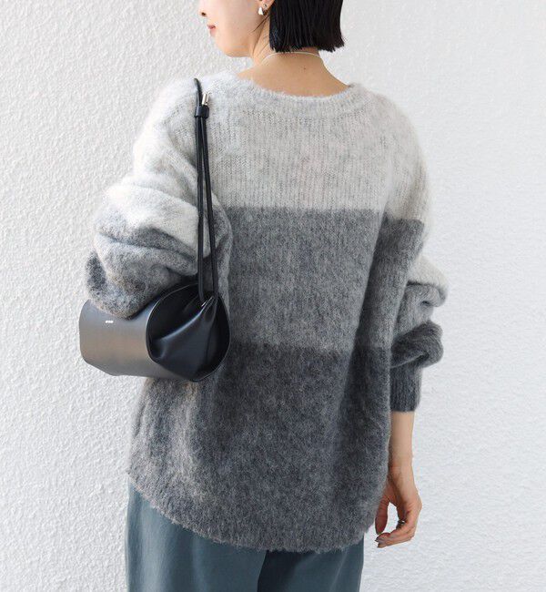 SHIPS for women「【WEB限定】〈手洗い可能〉モヘヤ混 グラデーション ニット プルオーバー」|ニット・セーター|