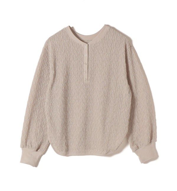 SHIPS for women「【WEB限定】〈手洗い可能〉ウェーブ クレープ ヘンリー 2WAY プルオーバー」|Tシャツ・カットソー|