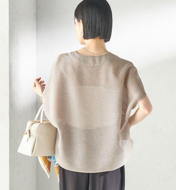 SHIPS for women「〈手洗い可能〉シャンブレー カラミ スキッパー プルオーバー」|シャツ・ブラウス|