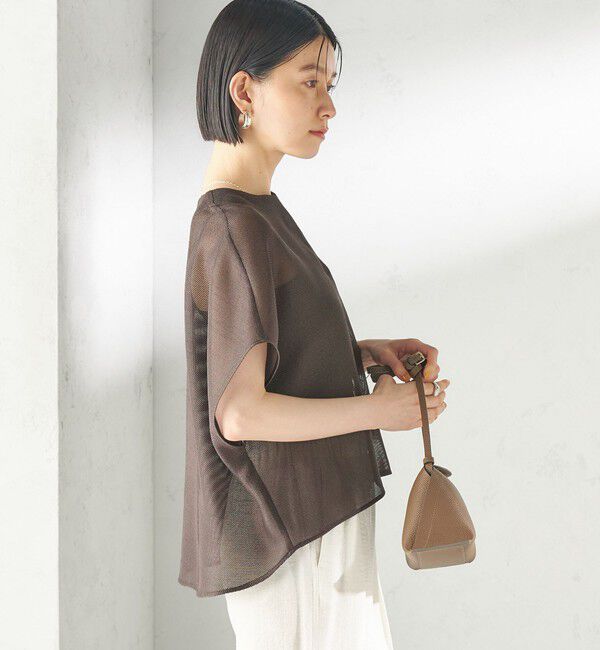 SHIPS for women「〈手洗い可能〉シャンブレー カラミ スキッパー プルオーバー」|シャツ・ブラウス|