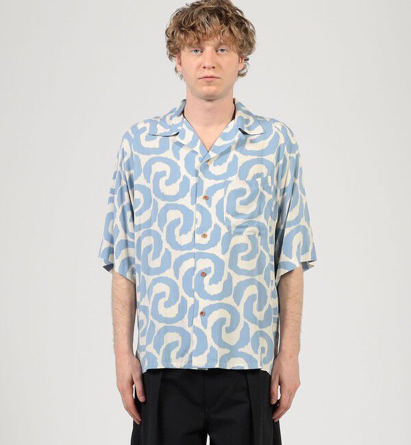 TOMORROWLAND BUYING WEAR「【別注】m's braque レーヨンオープンカラー ハーフスリーブシャツ」|シャツ・ブラウス|