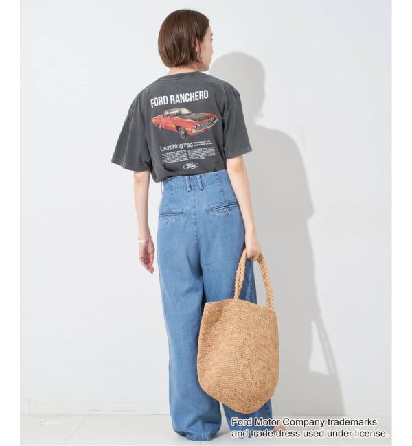 SLOBE IENA「《4サイズ展開/追加》LEDENIM TUCK TROUSERデニム」|デニム|
