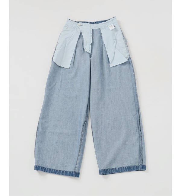SLOBE IENA「《4サイズ展開/追加》LEDENIM TUCK TROUSERデニム」|デニム|