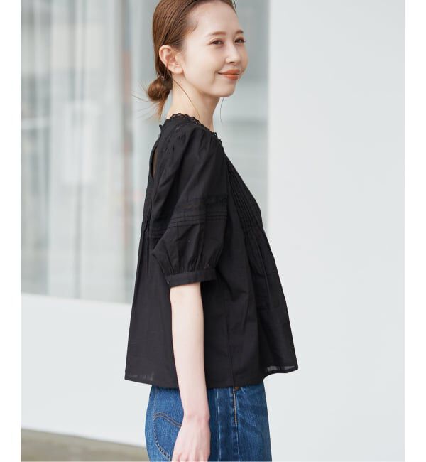 SLOBE IENA「《WEB限定/追加》マニーレースブラウス」|シャツ・ブラウス|